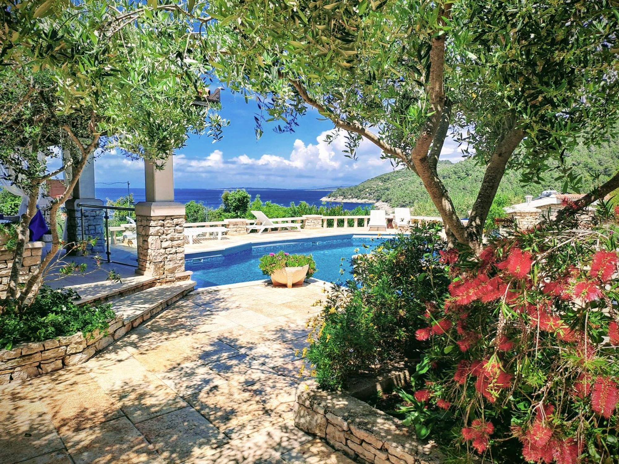 Villa Stone House Poplat Vela Luka Ngoại thất bức ảnh